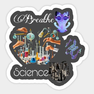 Science Student T-Shirt Sticker